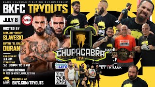 BKFC Tryouts Miami Florida 7823 hosted by Bryan quotEl Galloquot Duran and Gorjan quotGOGOquot Slaveski [upl. by Megdal655]