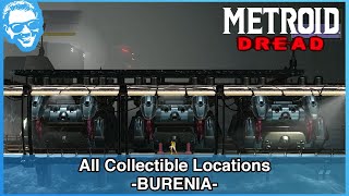 BURENIA 100 Item Collection  All Collectible Locations Guide  Metroid Dread [upl. by Ellednahs851]