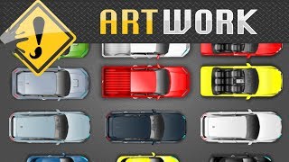 2D Urban cars  GameAssets [upl. by Bullivant]