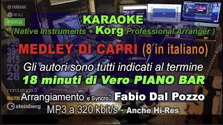 419 Medley 8 brani Peppino di Capri KARAOKE Le canzoni in Italiano con Sax solista DEMO [upl. by Bekki768]