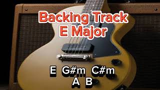 Backing Track in E Major [upl. by Gosnell]