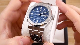 Maurice LaCroix Aikon Automatic Blue  Unboxing amp First Impressions [upl. by Yneffit]