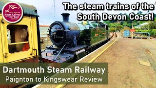 Dartmouth Steam Railway  Paignton to Kingswear Train Review [upl. by Sherm]