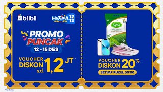 Promo Puncak Histeria 1212 Sale Terbesar Tahun Ini [upl. by Pharaoh]