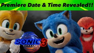 Sonic Movie 3 Premiere Date amp Time REVEALED [upl. by Larrej]