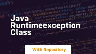 java runtimeexception class [upl. by Ivy]