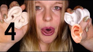 ASMR INTENSE 4 Mic Mouth Sounds Ear Digging Taps Whispering [upl. by Annamarie710]