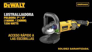 Pulidora DEWALT modelo DWP849X de 7quot  9quot de 1250 Watts [upl. by Yrannav]