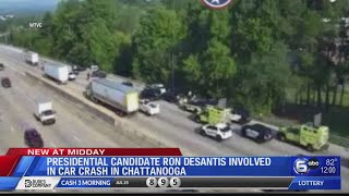 Presidential candidate Ron DeSantis involved in crash in Chattanooga [upl. by Jara267]