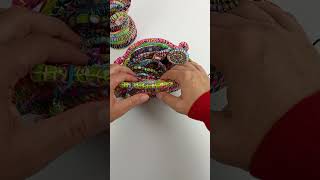 Coiled Fabric Jewelry slowstitching [upl. by Ynehpets]