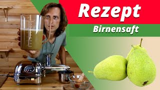 Birnensaft selber machen mit dem Angel Juicer 8500 [upl. by Derwon]