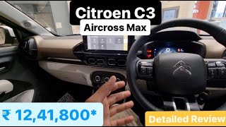 New 2024 Citroen C3 Aircross Max 12 5 STR Vibe Pack Review [upl. by Jeno]