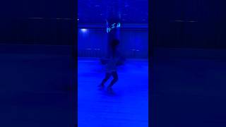 backspin in miami 💙 figureskating iceskating spin axel miamibeach basementmiami nightlife [upl. by Weir]