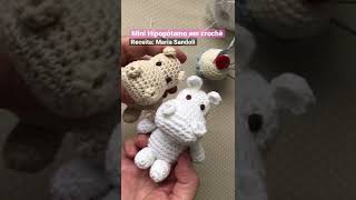 Mini hipopótamo amigurumi Receita Maria Sandoli shorts [upl. by Ful]