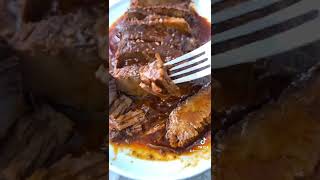 Crockpot BBQ Brisket brisket bbqbrisket slowcooker [upl. by Revorg649]