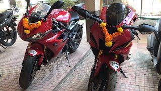 Daytona 675r r15v4 Ayush2gb1 v4rider bikelover bikelover [upl. by Aniham406]