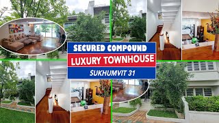 Renovated Luxury Townhouse Sukhumvit 31  Bangkok Property Tour [upl. by Airtemed566]