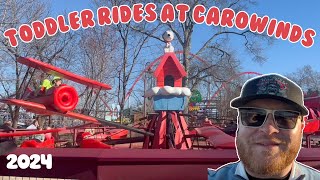 All the toddler rides at Carowinds  Charlotte NC  2024 [upl. by Enej501]