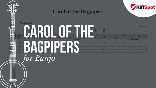 Carol of the Bagpipers Banjo Tab [upl. by Ffoeg]