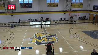 Mary Baldwin Volleyball vs St Marys 9123 400 PM [upl. by Miru]