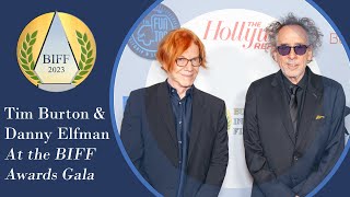 Tim Burton amp Danny Elfman Attend the Burbank International Film Festival for quotTim Burton Dayquot [upl. by Joelly]