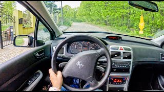 2006 Peugeot 307 16 HDi 90HP  POV Test Drive 1272 Joe Black [upl. by Wall]