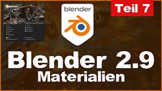 Materialien in Blender 29 für Anfänger  Tutorial Grundkurs Teil 7 deutsch [upl. by Ilime787]