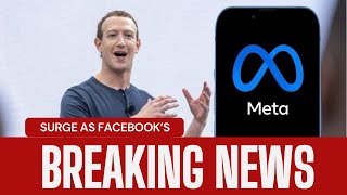 Meta Shares Surge As Facebook’s Parent Company Announces First Ever Dividend meta stock go up today [upl. by Ydnyl47]