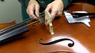 How to Set Up a Bridge on a Cello [upl. by Roy]