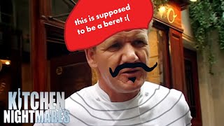 french accent gordon goes to how you say paris  Kitchen Nightmares UK [upl. by Dnivra1]