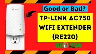 TPLink AC750 WiFi Extender RE220 Review  Save 43 Good or Bad  Quick Amazon Review [upl. by Tnafni]