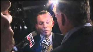 Latham gatecrashes Abbott campaign stop [upl. by Iolanthe]