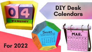 3 DIY Desk Calendars for 2022  Amazon Mini Haul [upl. by Taro]