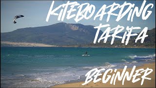 👍 Kiteboarding 😎 Tarifa Beginner 😮  is Tarifa a good place to learn kitesurfing [upl. by Adamok]