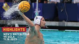 Mens Water Polo  USC 13 UCLA 9 Highlights 111823 [upl. by Fitzgerald]