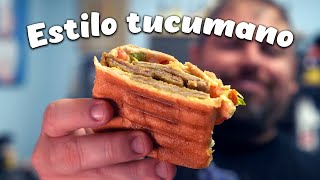 Sanguche de MILANESA al estilo tucumano  El MEJOR BOCATA argentino [upl. by Ennoved285]