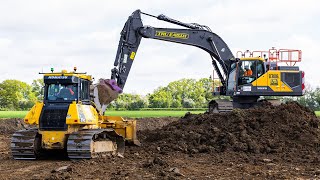 New Reservoir Project  Volvo EC300EL amp Komatsu D61 PXi 🚧 [upl. by Lenwood]