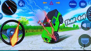 Dollar Song Modified Mahindra green Thar😈 Indian Cars Simulator 3D  Android Gameplay🥵 [upl. by Naji]