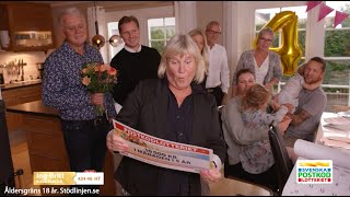 Sandra kraschar 4årskalaset i Kungsbacka med en rejäl överraskning  Postkodlotteriet [upl. by Valeria]