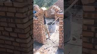 construction brick mason viralvideo [upl. by Enajaras324]