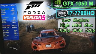 Forza Horizon 5 on Lenovo Legion Y520  NVIDIA GeForce GTX 1050 Laptop Intel Core i77700HQ [upl. by Lemmor872]