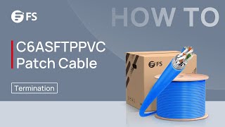 How to Terminate a Cat6a Cable into a Toolless Keystone Jack  FS [upl. by Akcirahs]