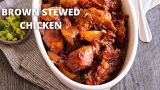 BROWN STEW CHICKEN  Caribbean Stewed Chicken  Jehan Can Cook [upl. by Yadsnil]