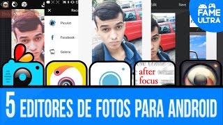 TOP 5 EDITORES DE FOTOS PARA ANDROID [upl. by Dlonyer]