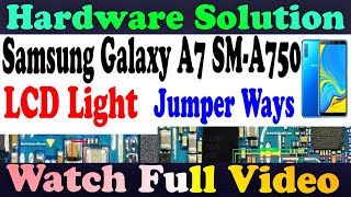 Samsung Galaxy A7 SMA750 LCD Display Light Problem Repair Jumper Way All Supply GSMFreeEquipment [upl. by Acirt551]