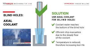 Vargus Machining Tip 106 Radial vs Axial Coolant [upl. by Mariande]