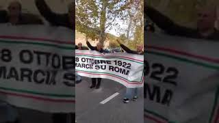 28 ottobre a Predappio Una processione di massa [upl. by Imeaj797]