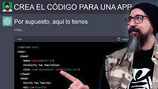 Como programar en ChatGPT  FÁCIL y RÁPIDO  Apps con INTELIGENCIA ARTIFICIAL en CSS HTML Y JS [upl. by Anderea]