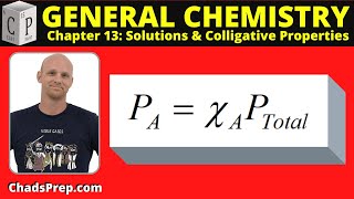 133 Vapor Pressure Depression and Raoults Law [upl. by Gristede]