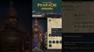 Customize Generals with Traits How To  Total War Pharaoh Dynasties Tips totalwarpharaoh shorts [upl. by Sophy]